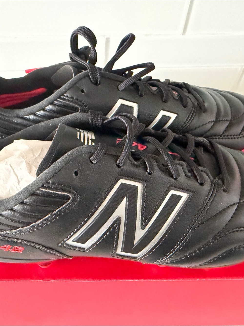 New Balance Athletic Shoes - Black Red